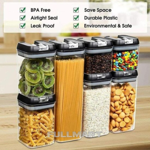 Набір ємностей для сипучих продуктів Food Storage Container Set 7 шт + пакети для їжі 100 шт